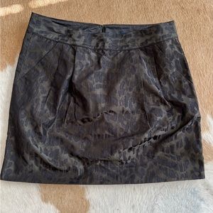 Gap animal printed metallic skirt